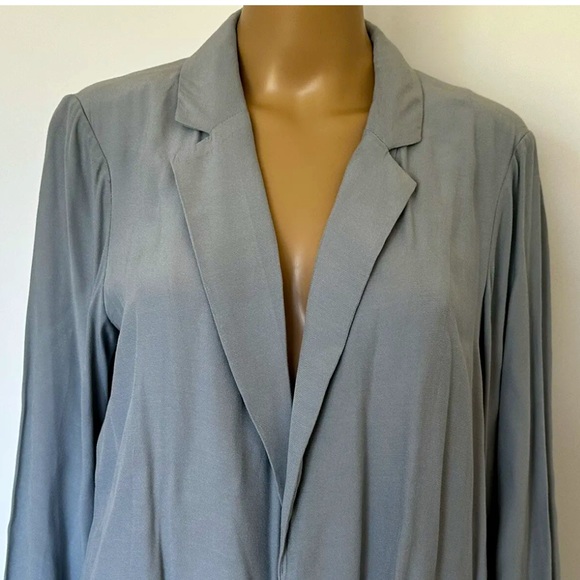 Regatta Women Soft Shell Blazer Jacket Grey Light Blue Size 12 M Business Career - Picture 3 of 10